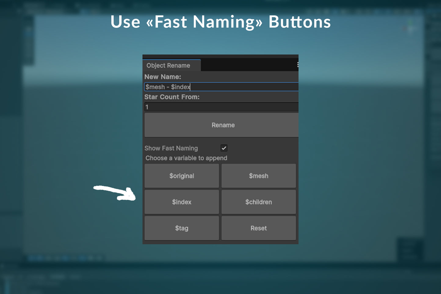 OB - Object Rename | Unity Tool