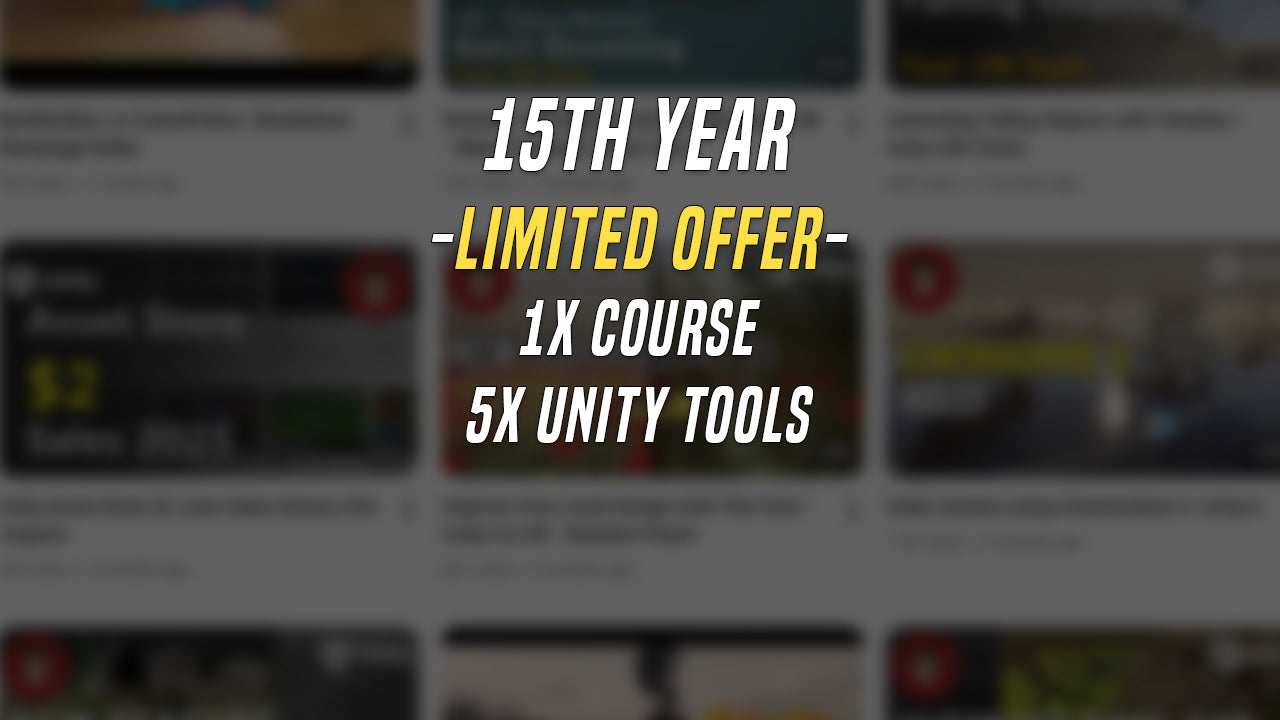 15 Years of Unity Offer - (Course + 5 Tools)