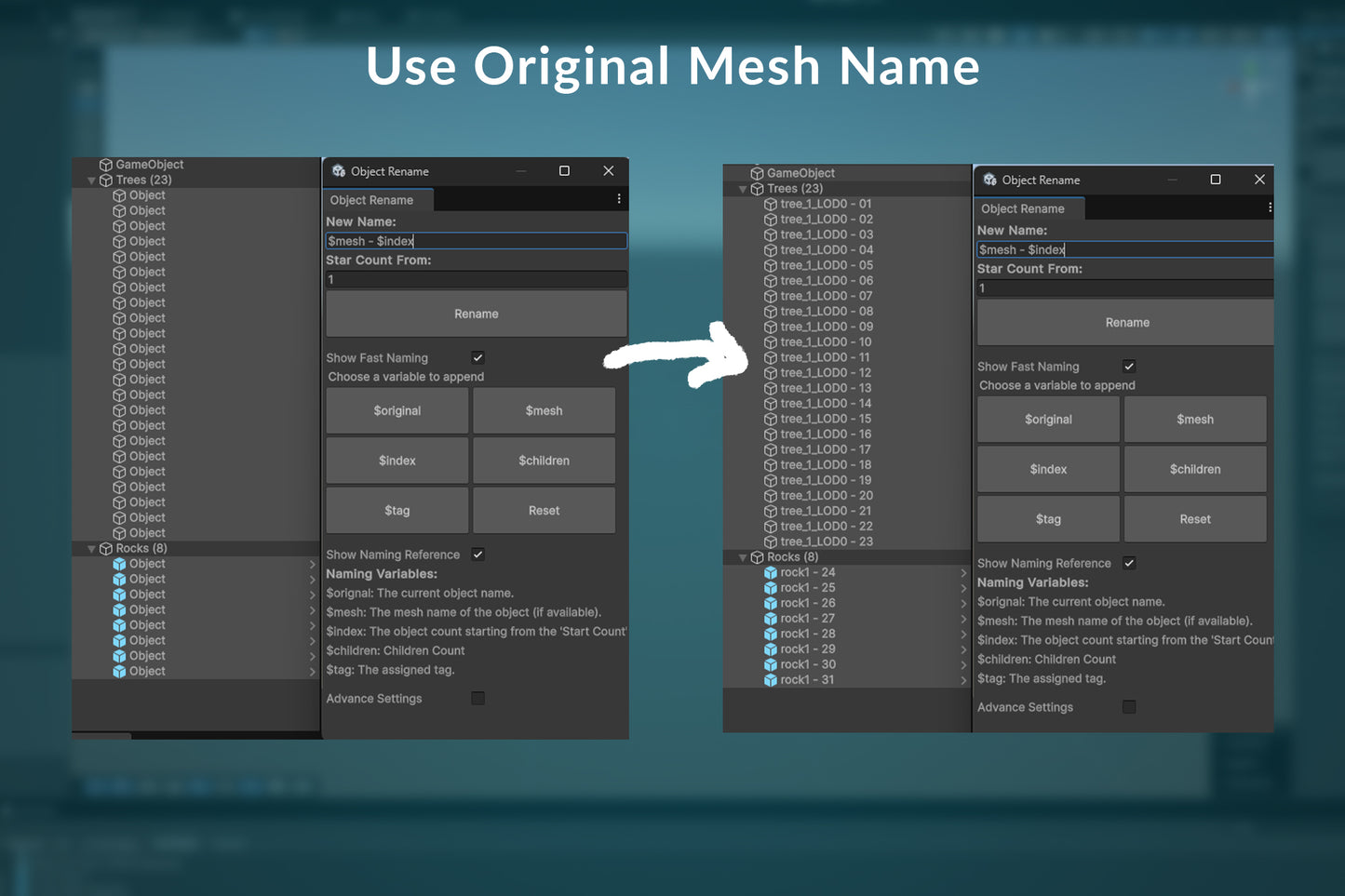OB - Object Rename | Unity Tool